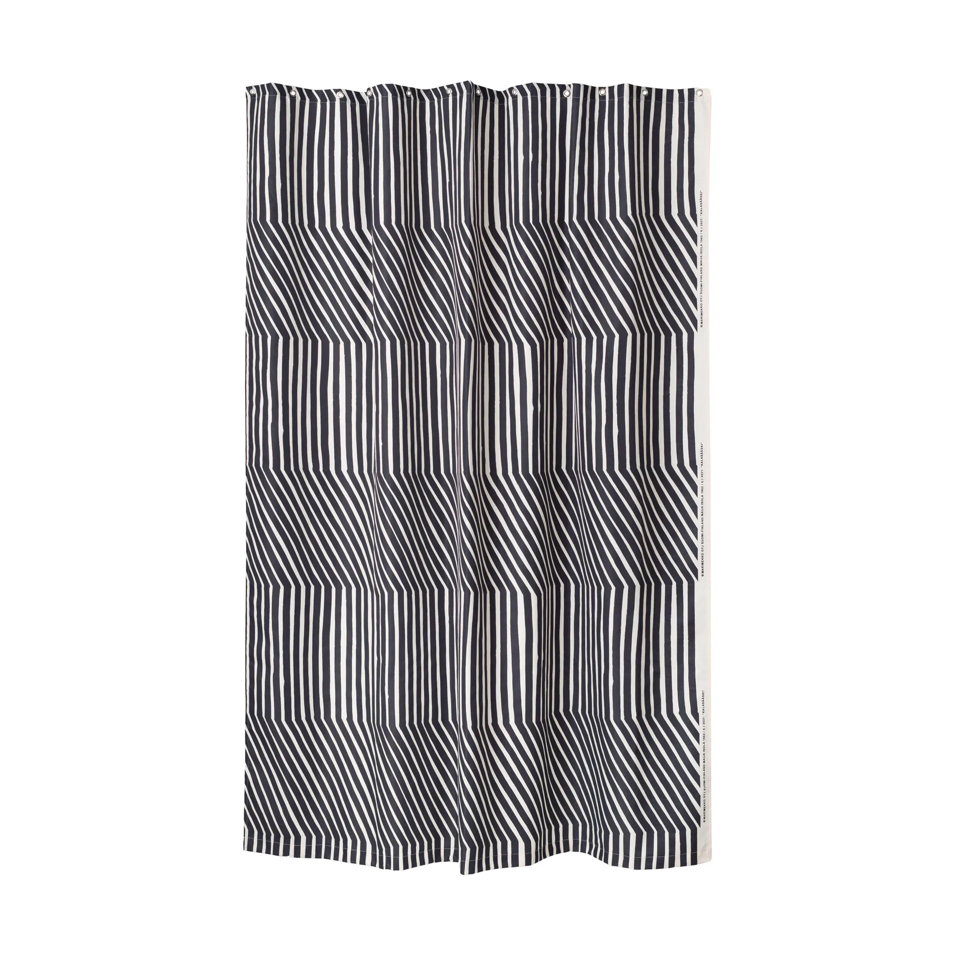 Kalasääski dusjforheng 180x200 cm, Off white- charcoal Marimekko