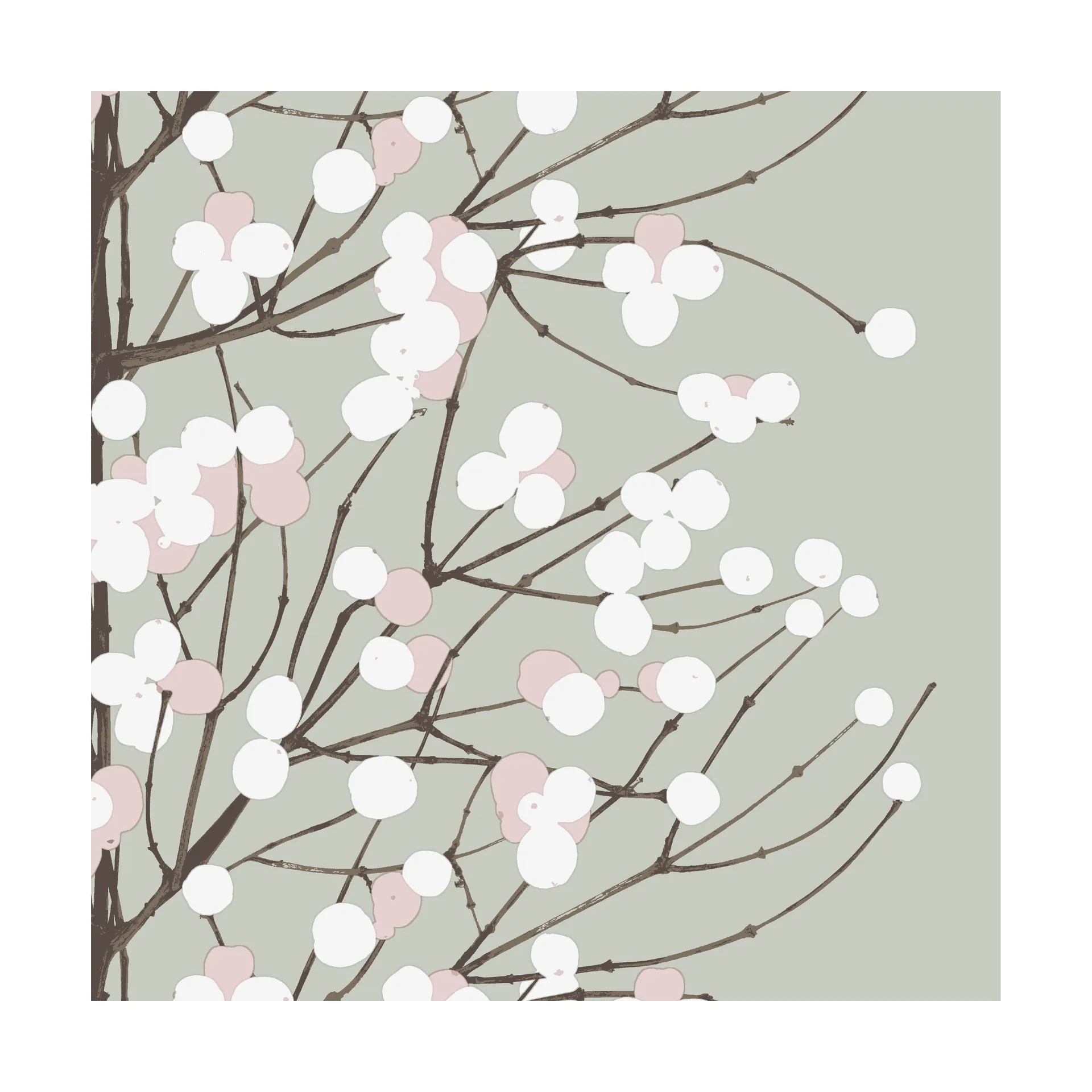Lumimarja serviett 33x33 cm 20-pk, Sage Marimekko