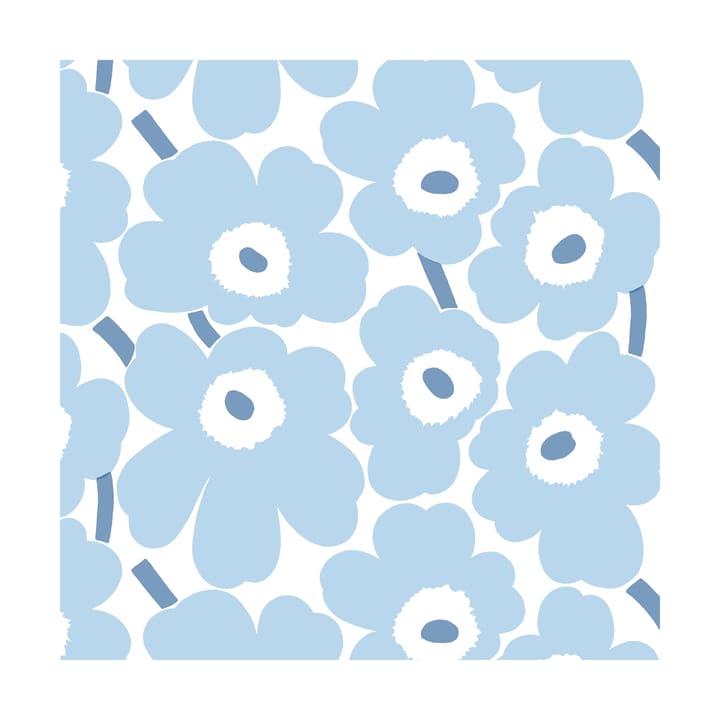 Mini Unikko serviett 20-pk - Light Blue-White - Marimekko