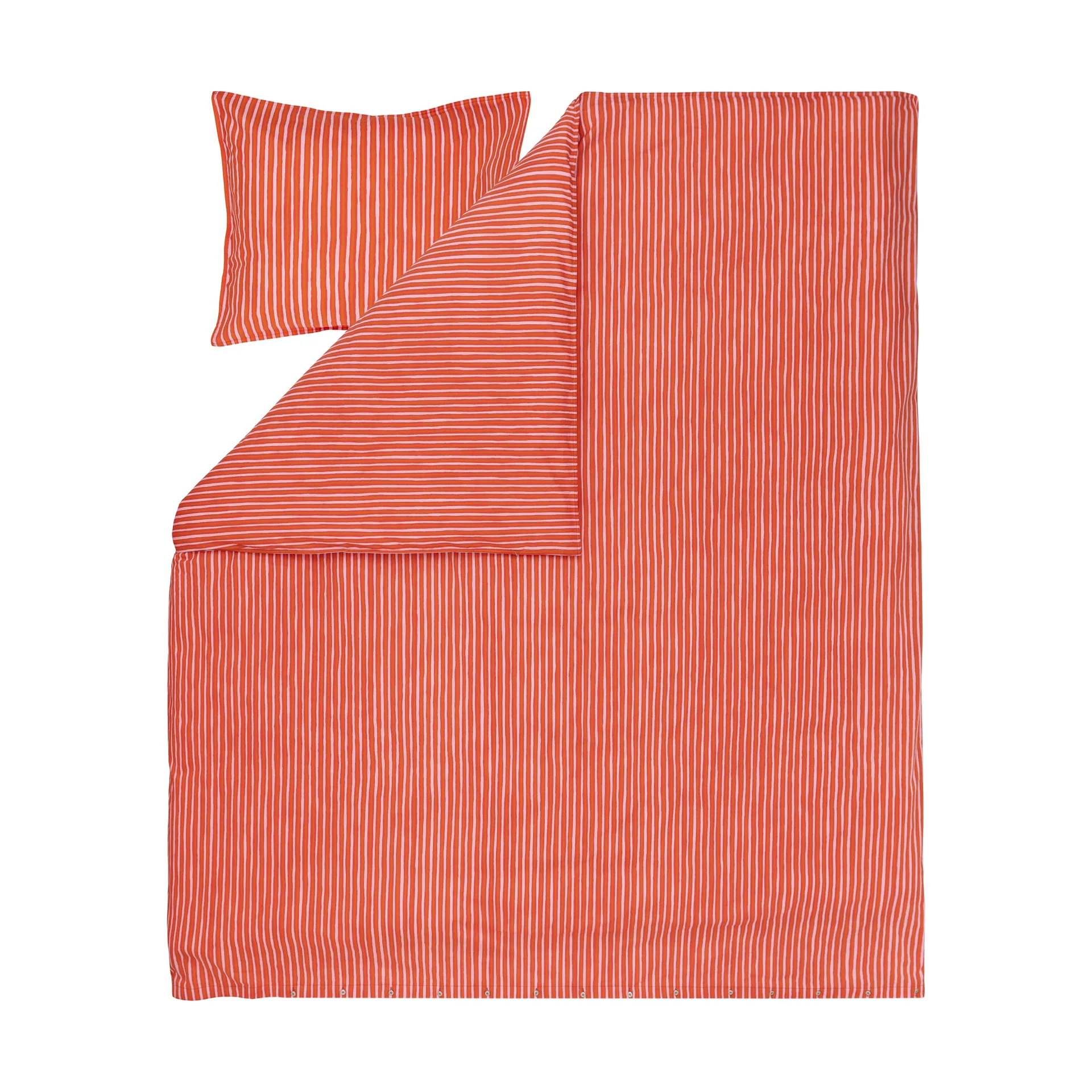 Piccolo dynetrekk 240x220 cm, Warm orange-pink Marimekko