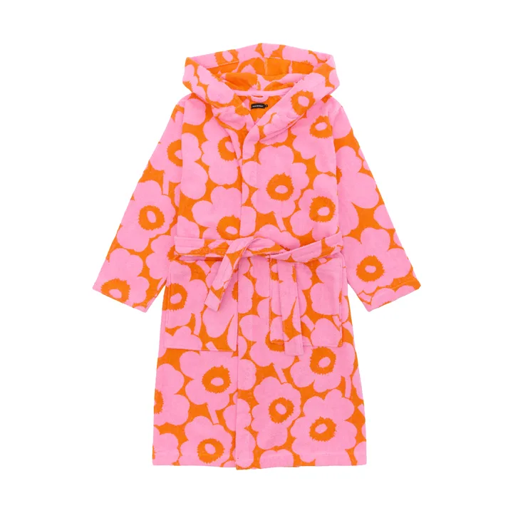 Pieni Unikko badekåpe XL - Orange-pink - Marimekko