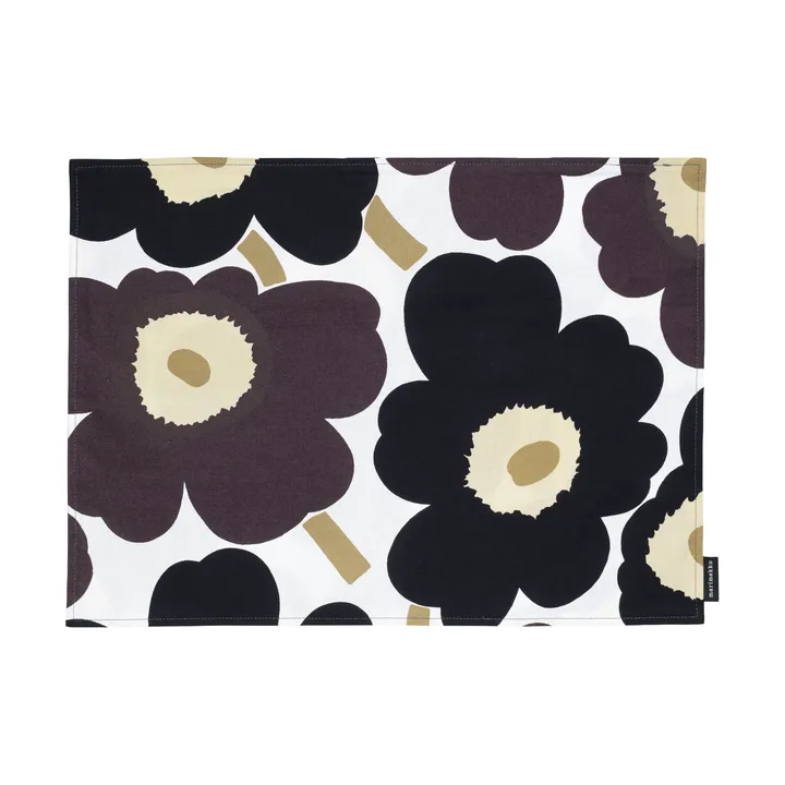 Pieni unikko bordbrikke akryl - White-dark grey-beige - Marimekko
