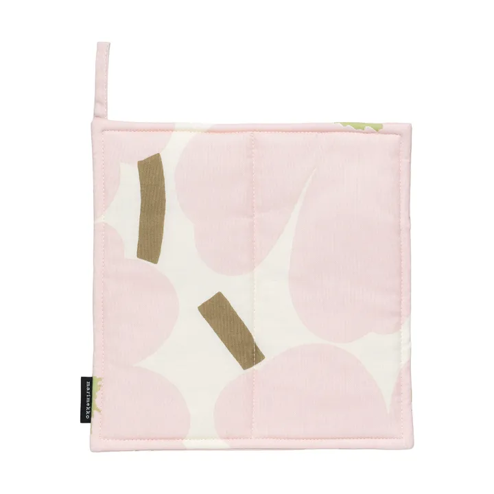 Pieni Unikko gryteklut 21,5x21,5 cm - Off white-pink-pear-sand - Marimekko