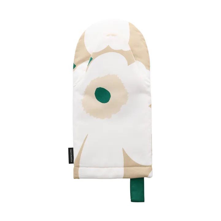 Pieni Unikko grytevott - Sand-hvit-høy-smaragd - Marimekko