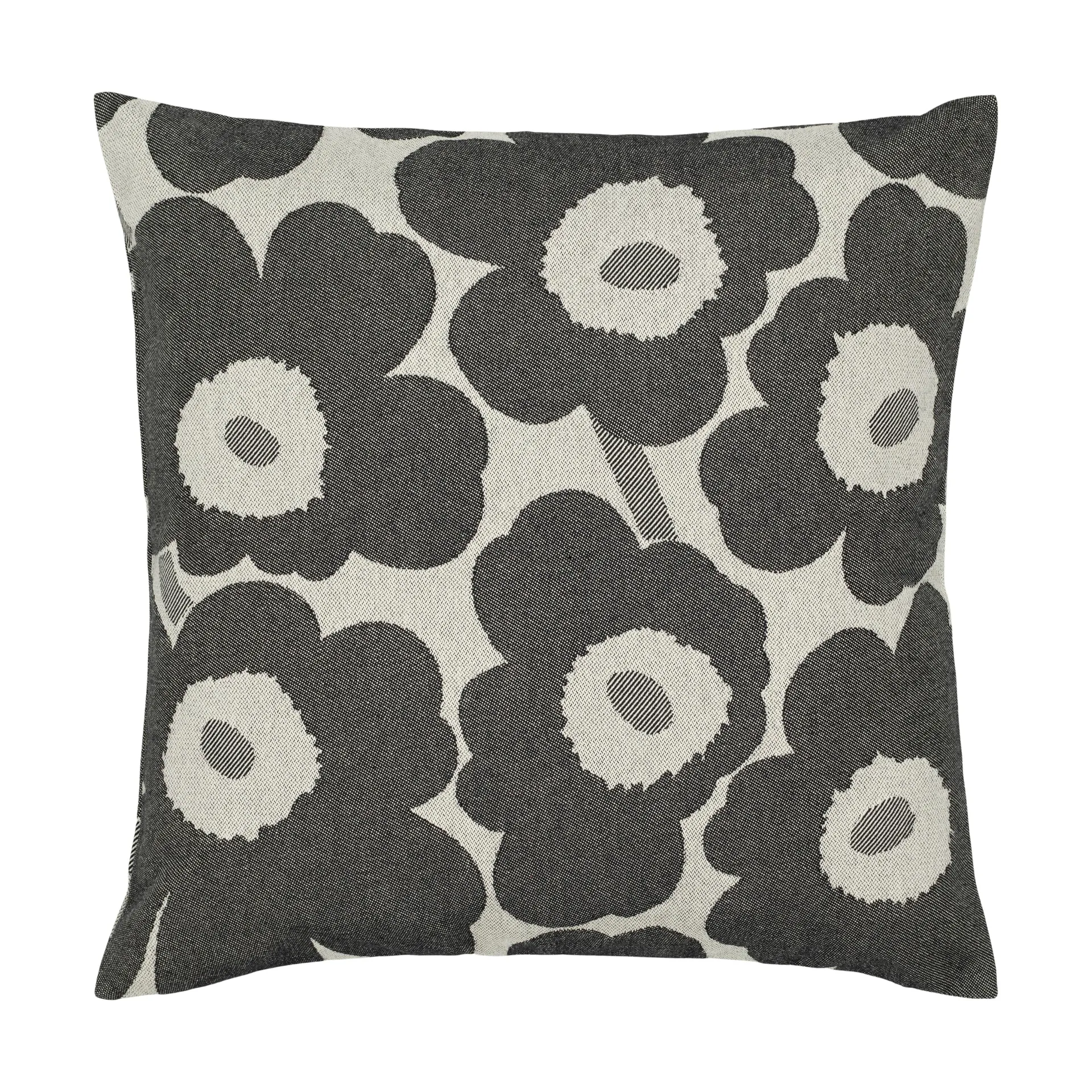 Pieni Unikko putetrekk 47x47 cm, Off white-charcoal-sand Marimekko