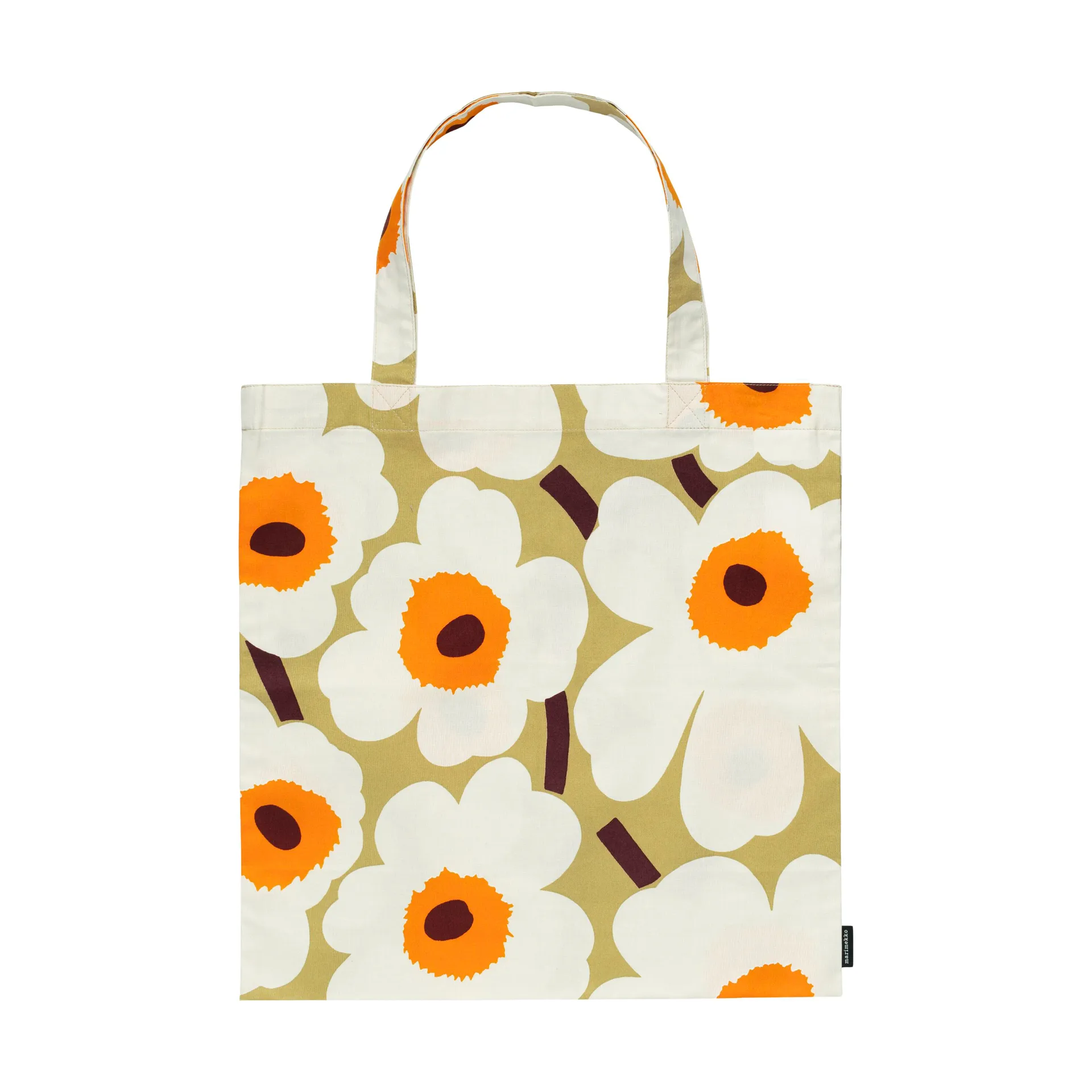 Pieni Unikko veske 44x43 cm, Beige-hvit Marimekko