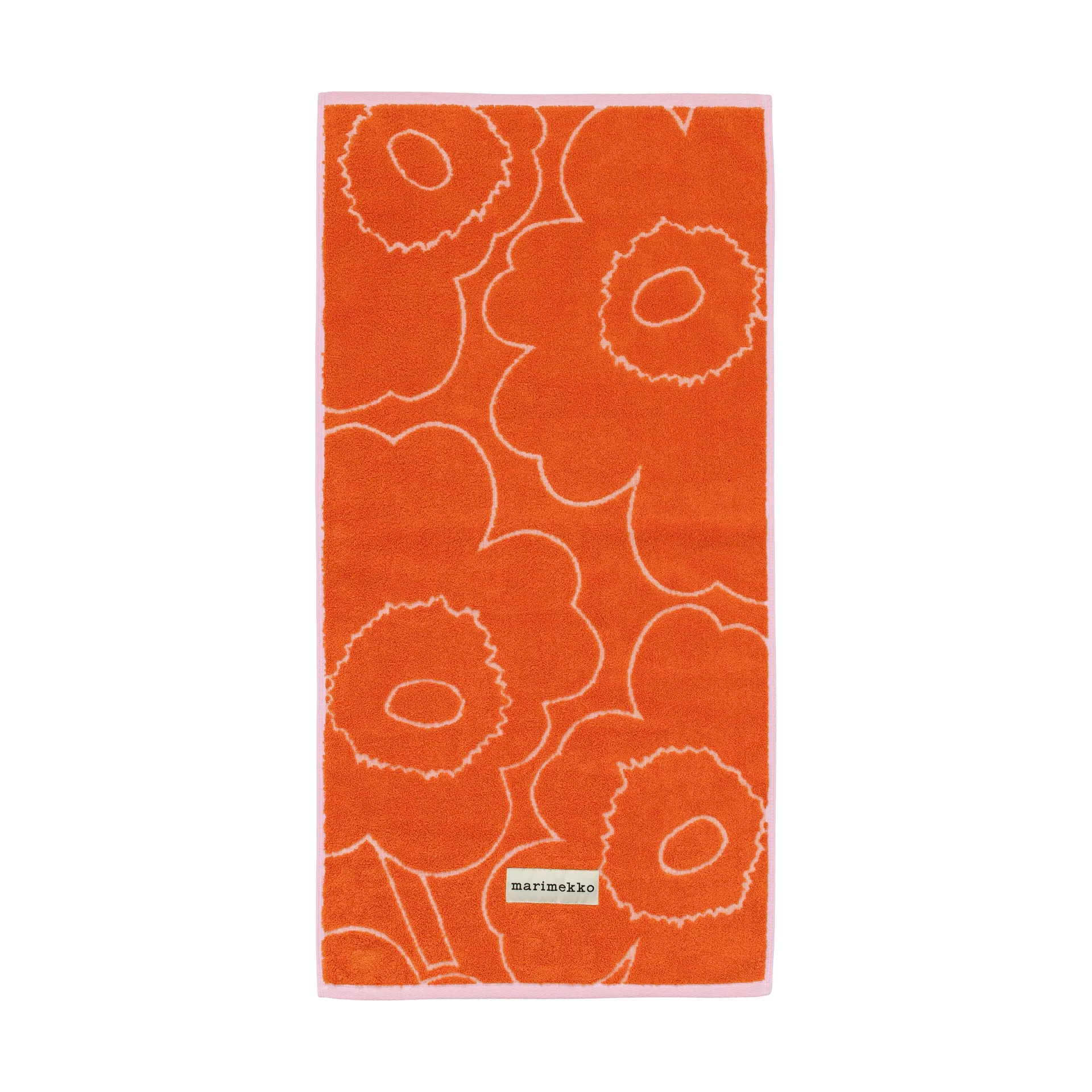 Piirto Unikko håndkle 50x100 cm, Burnt orange-pink Marimekko