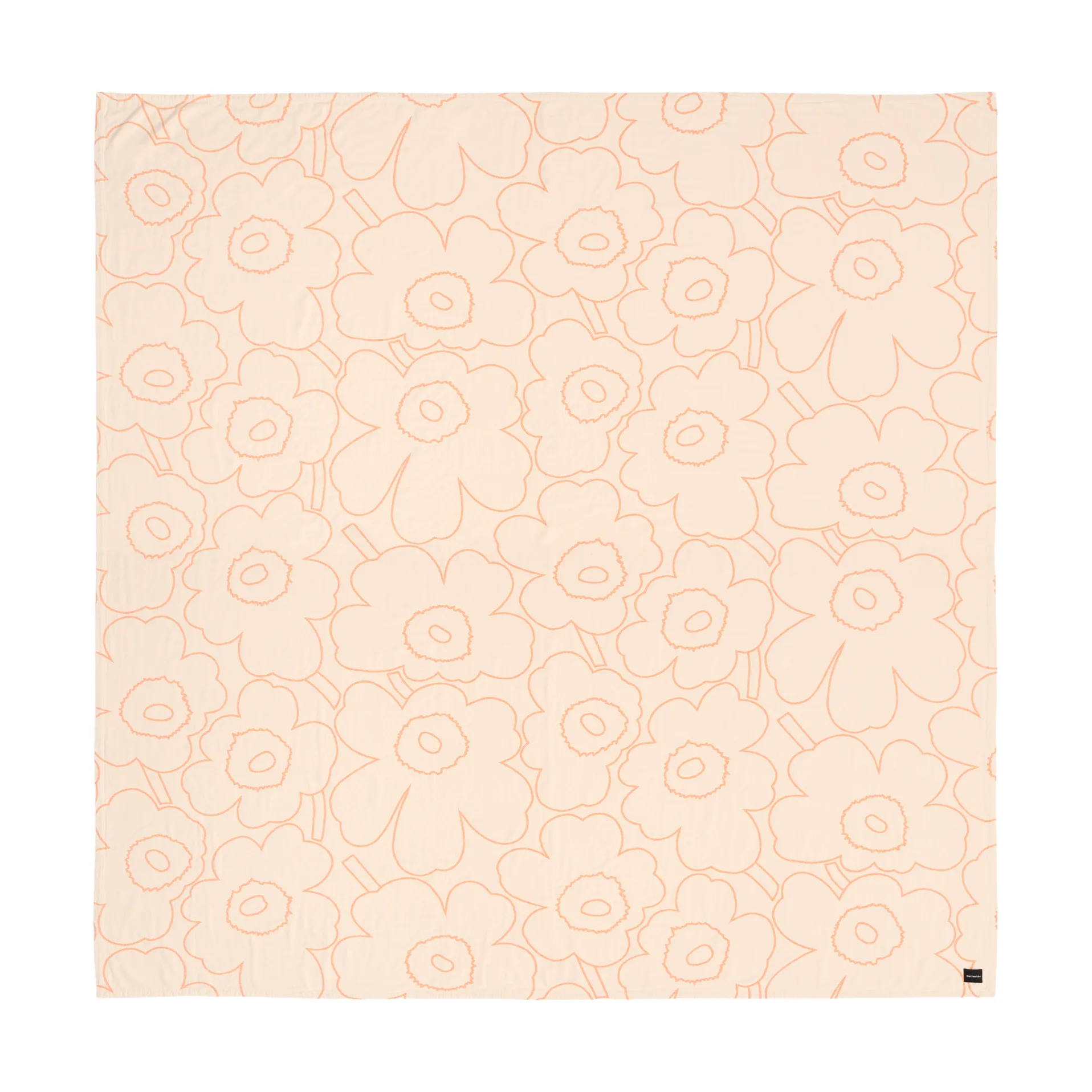 Piirto Unikko sengeteppe 260x260 cm, Beige Marimekko