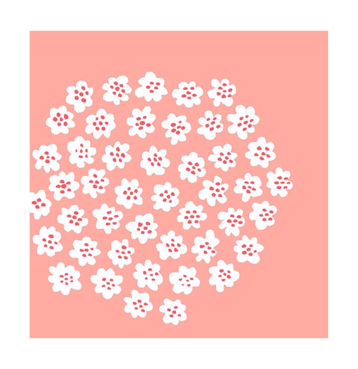 Puketti serviett 33x33 cm 20-pk - Rose - Marimekko