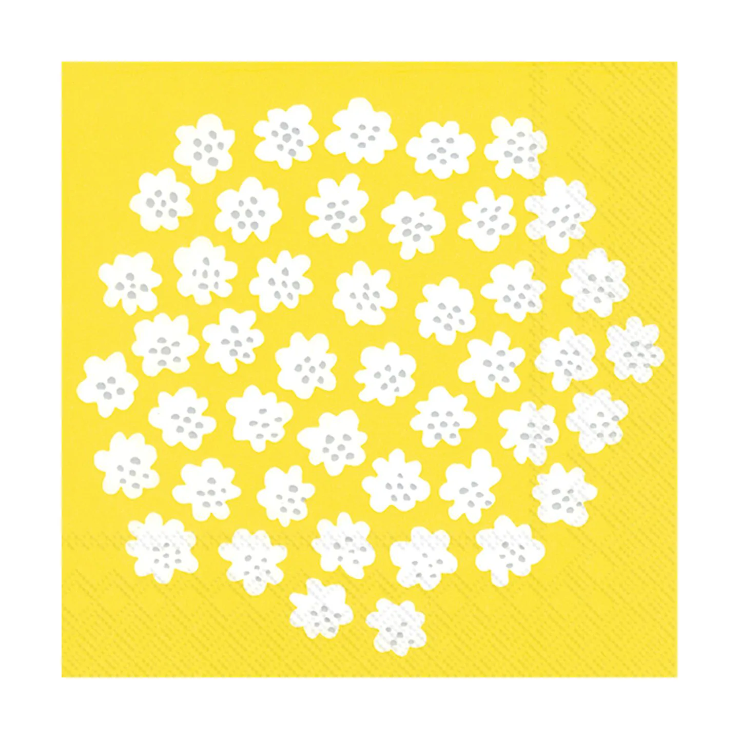 Puketti serviett 33x33 cm 20-pk, Yellow Marimekko