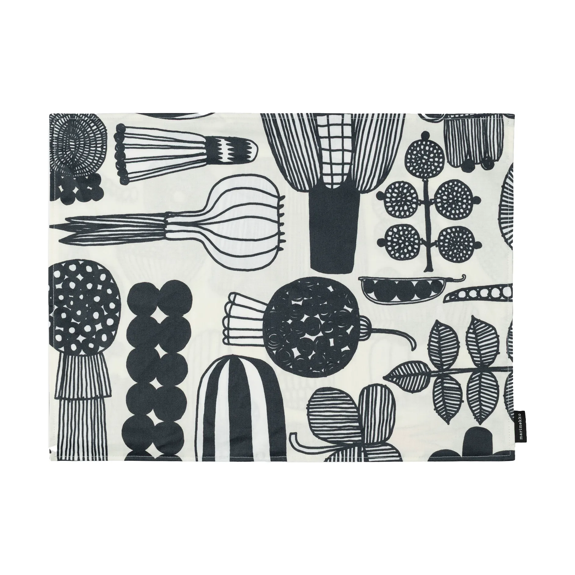 Puutarhurin parhaat bordbrikke 31x42 cm, White-black-orange Marimekko