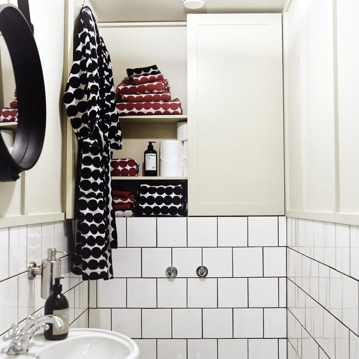 Räsymatto håndkle svart, Badehåndkle 70x150 cm Marimekko