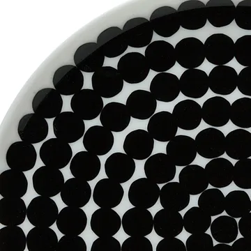 Räsymatto tallerken 20 cm, 6-pk sort-hvit - Marimekko