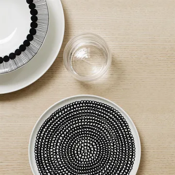 Räsymatto tallerken 20 cm 6-pksort små prikker - Marimekko