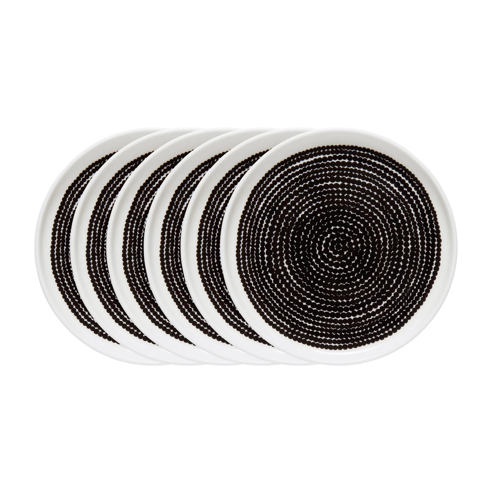 Räsymatto tallerken Ø 25 cm - 6 pakn. små prikker,  Marimekko