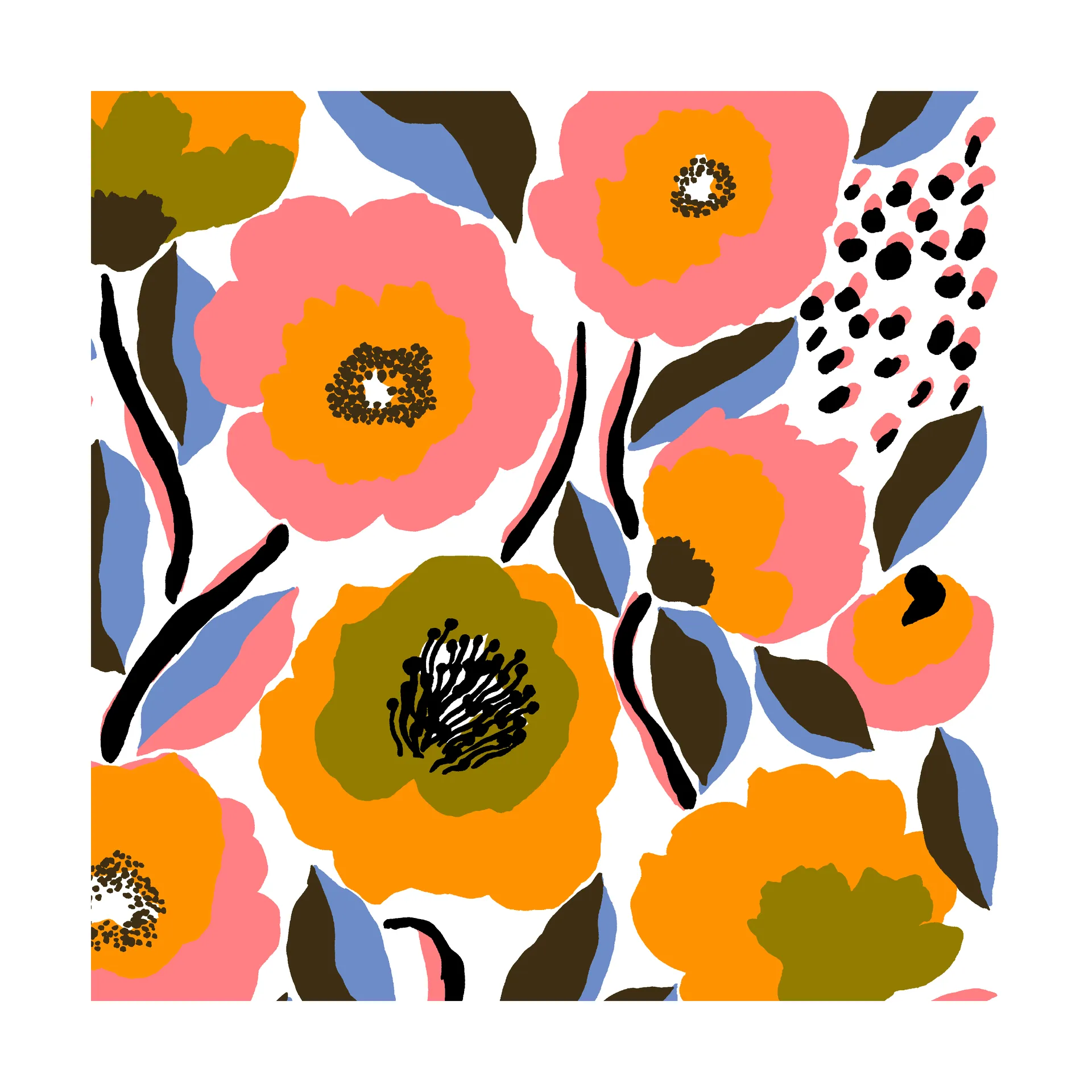 Rosarium serviett 33x33 cm 20-pk, White Marimekko