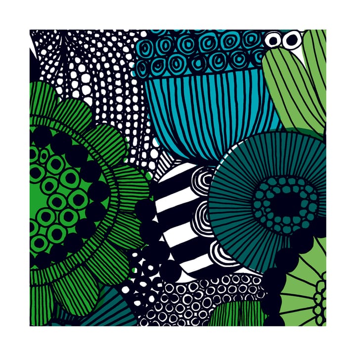 Siirtolapuutarha serviett 33x33 cm 20-pk - Blue-Green - Marimekko