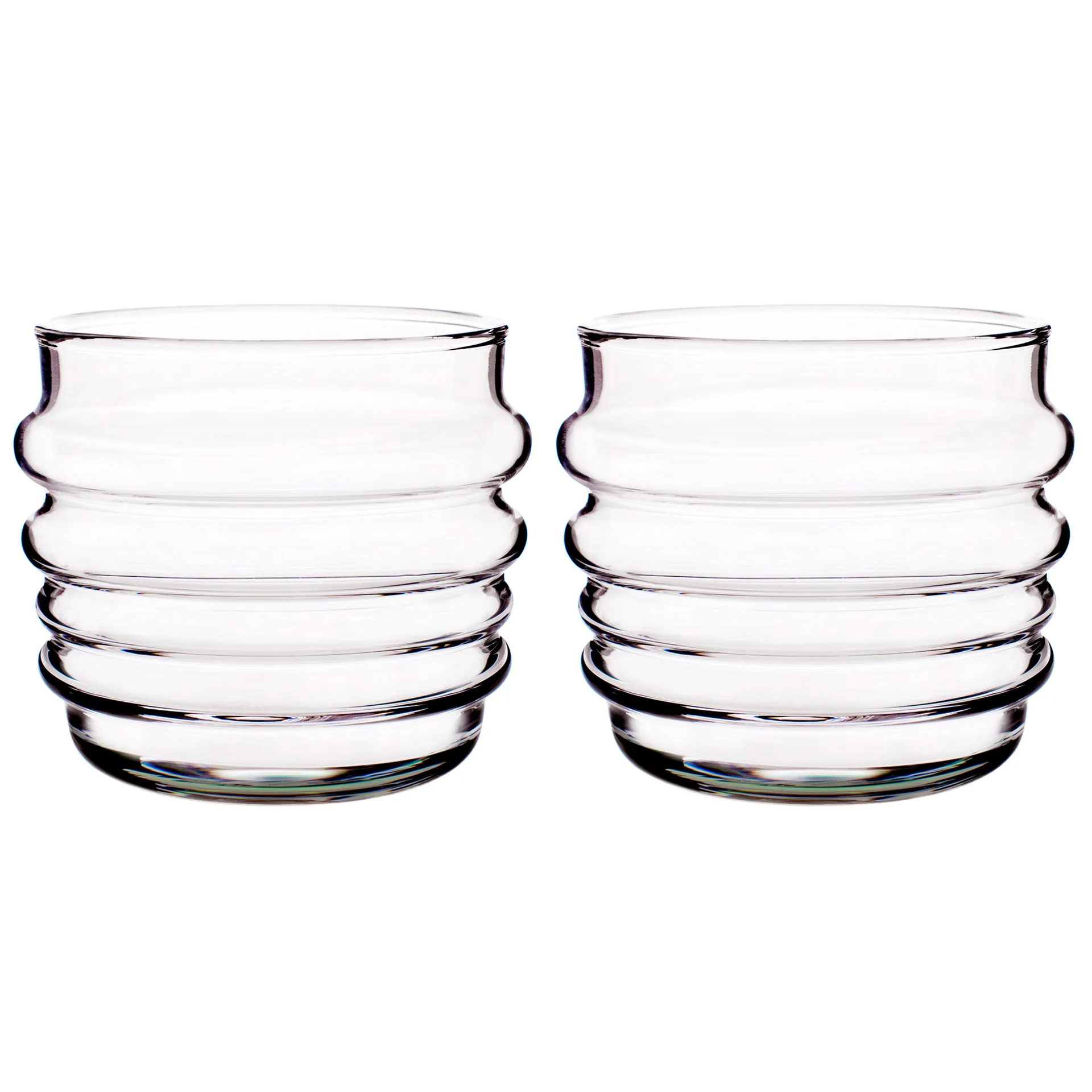 Sukat Makkaralla glass, klar 2-pack Marimekko