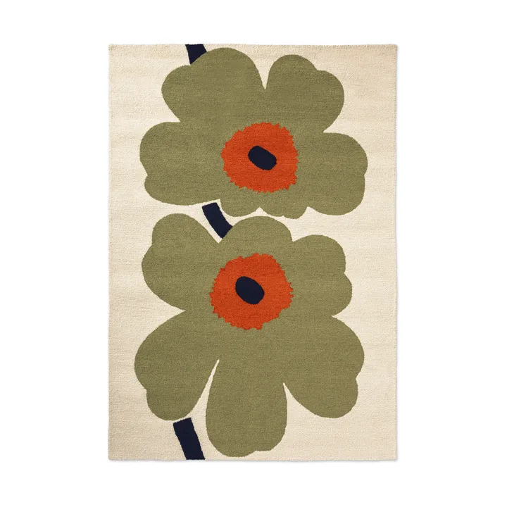 Unikko anniversary teppe outdoor - Dusty green, 200x280 cm - Marimekko