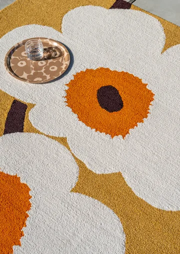 Unikko anniversary teppe outdoor - Honey, 160x230 cm - Marimekko