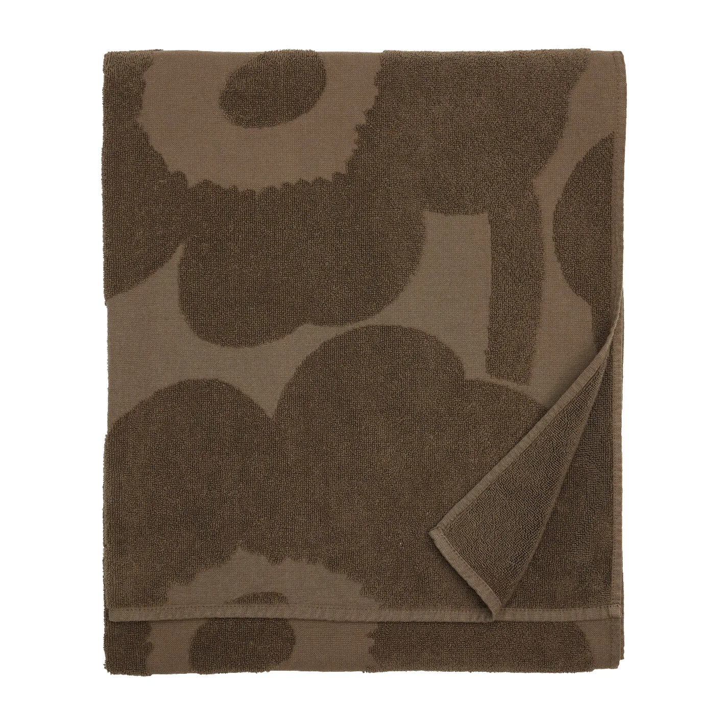 Unikko badehåndkle 70x150 cm, dark sand Marimekko