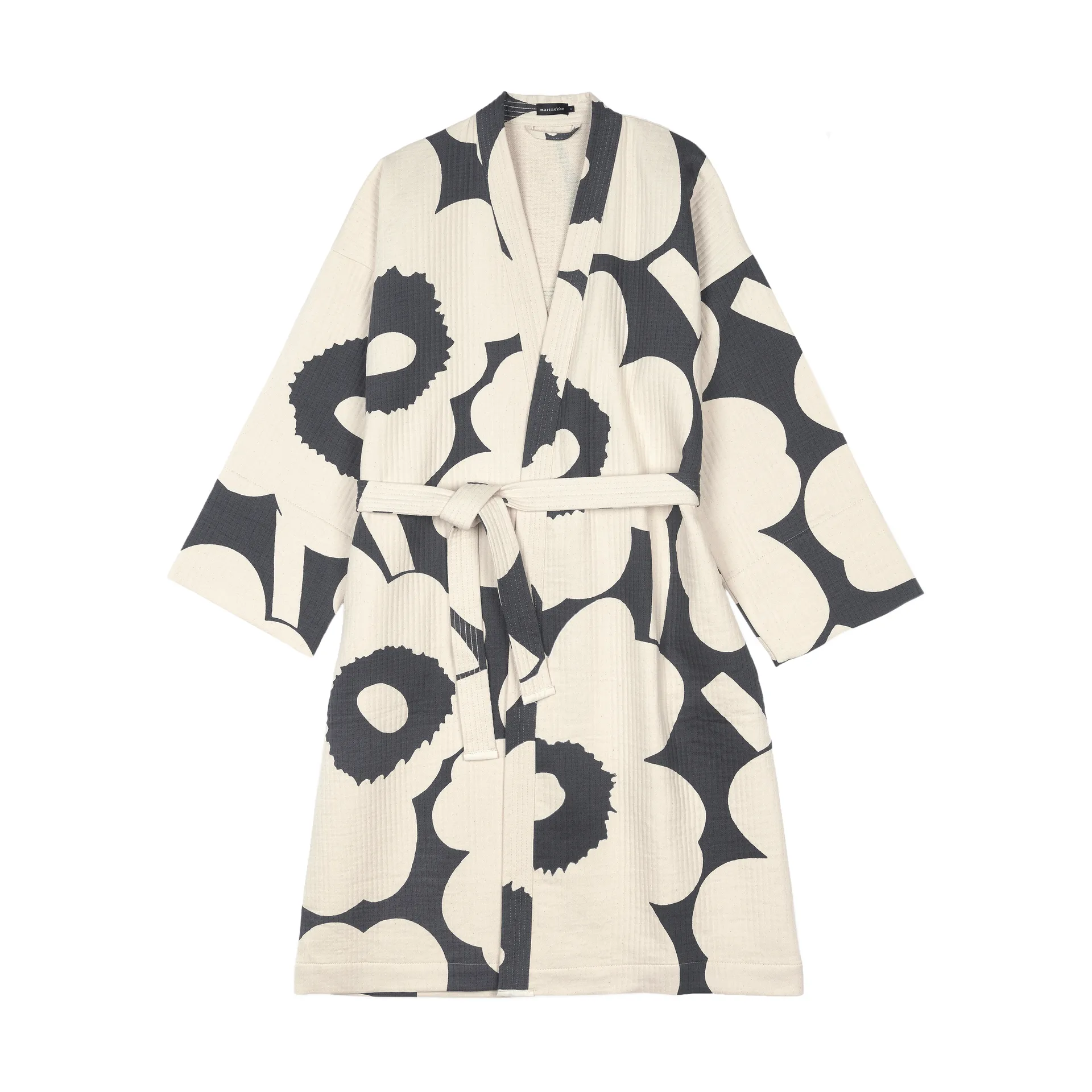 Unikko badekåpe, Charcoal-off white, S Marimekko