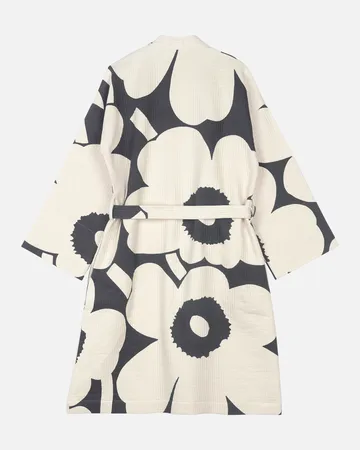Unikko badekåpe - Charcoal-off white, S - Marimekko