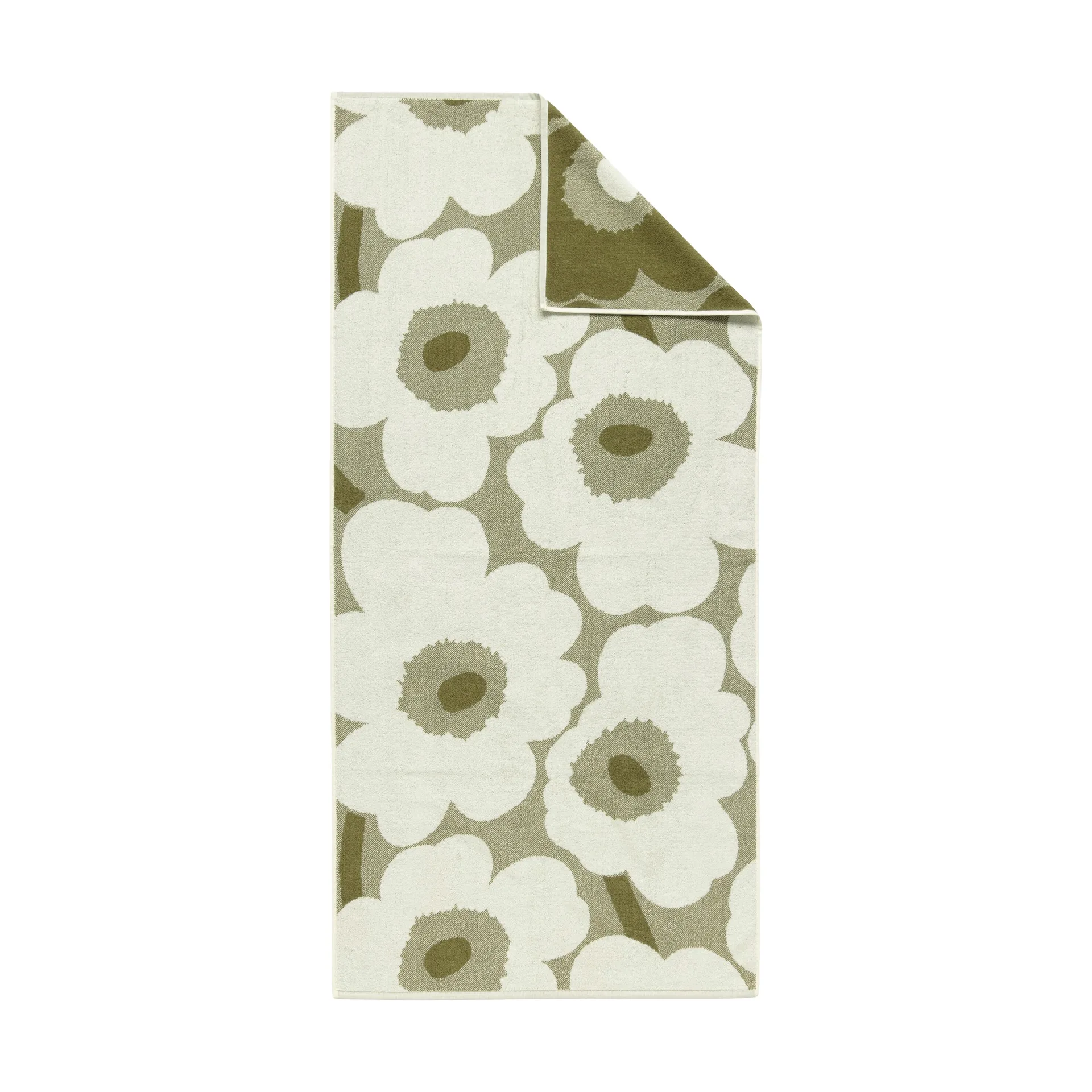 Unikko badelaken 70x150 cm, Green umber-cream Marimekko