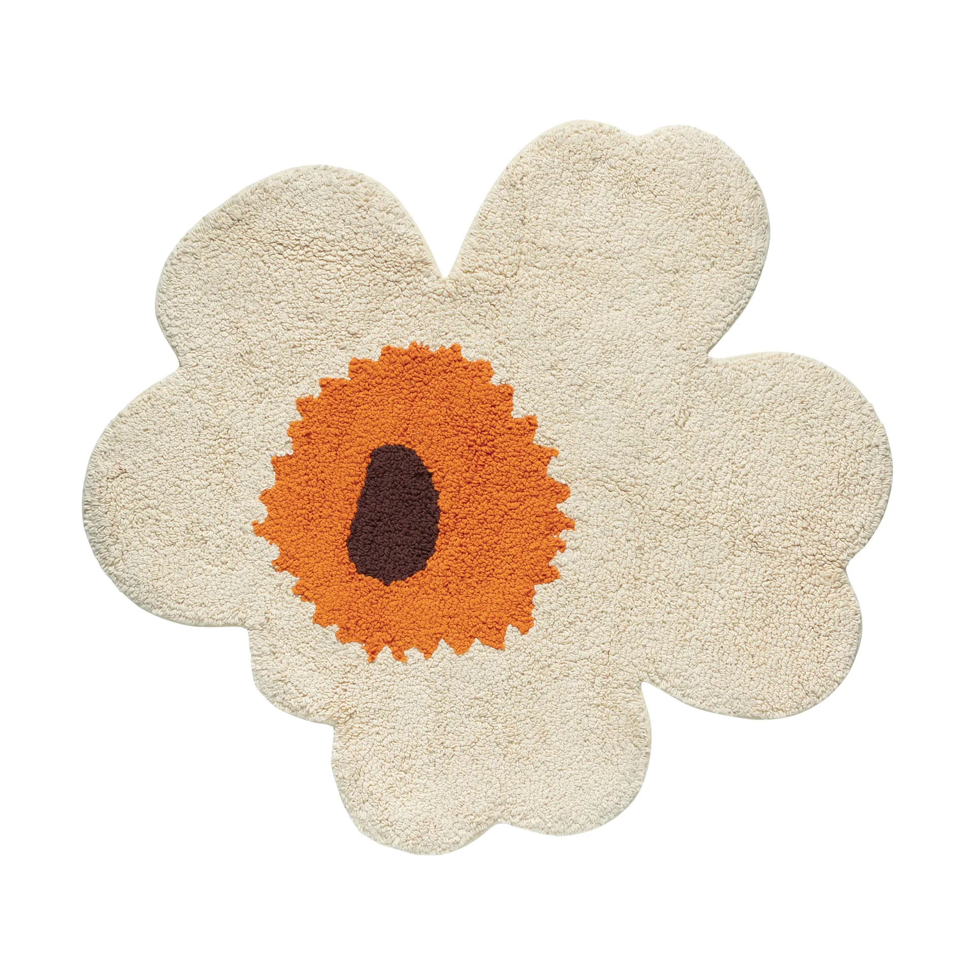 Unikko baderomsmatte 73x74 cm, Beige Marimekko
