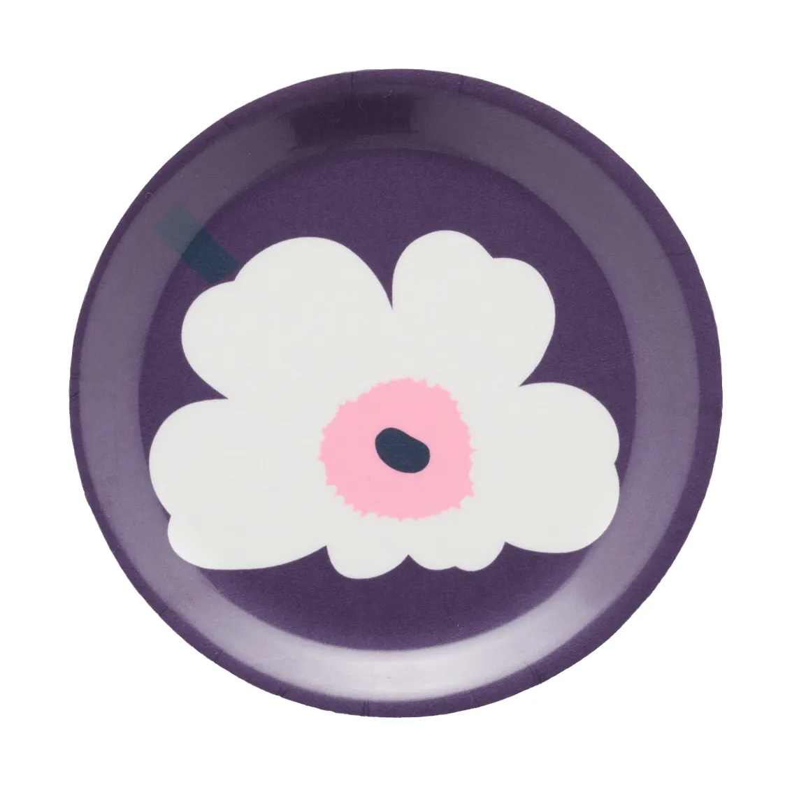 Unikko glassbrikker, Plomme-hvit-rose, Ø11 cm Marimekko
