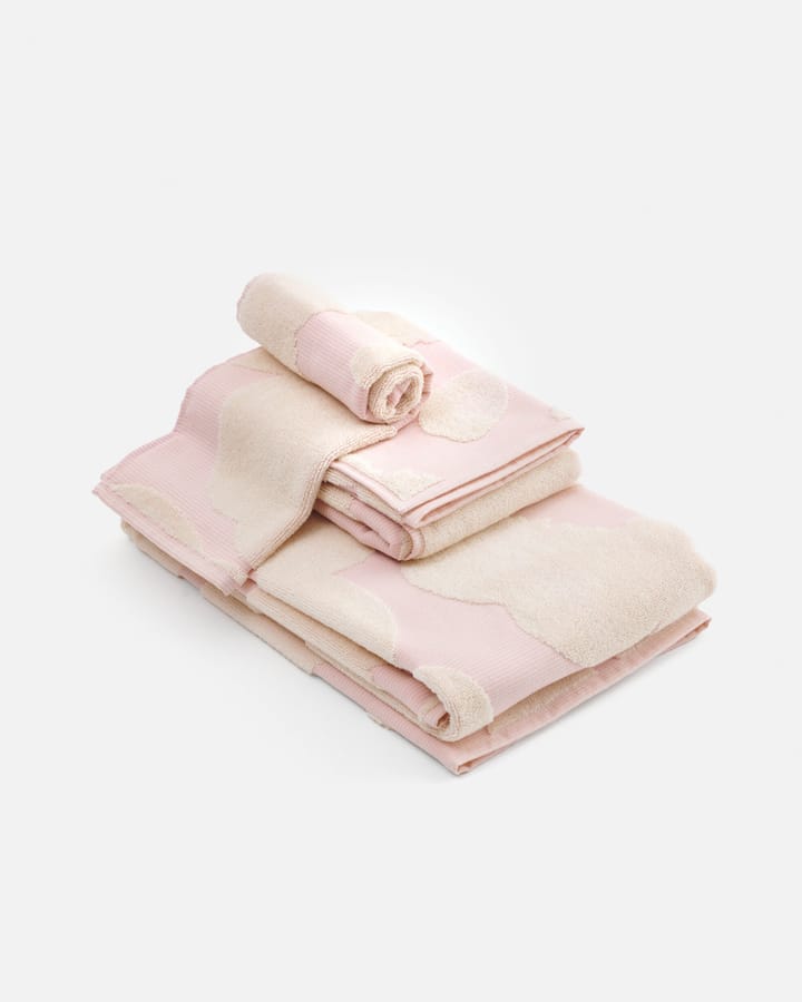 Unikko håndklesett 3 deler, White-light pink Marimekko