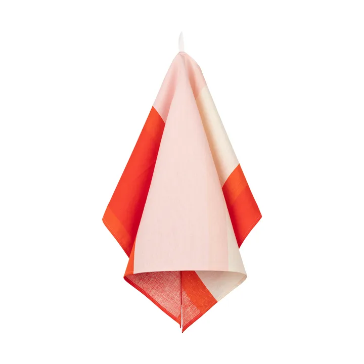 Unikko kjøkkenhåndkle 47 x 70 cm - Off white-pink-orange red - Marimekko