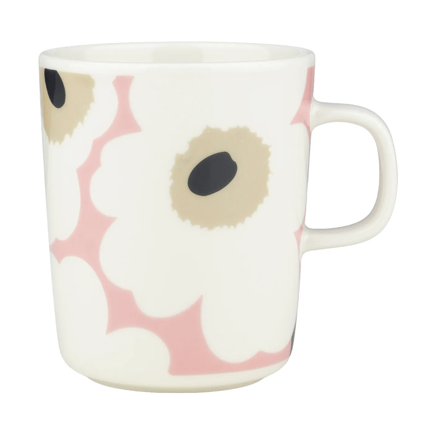 Unikko kopp 25 cl, Off white-pink-sand-charcoal Marimekko