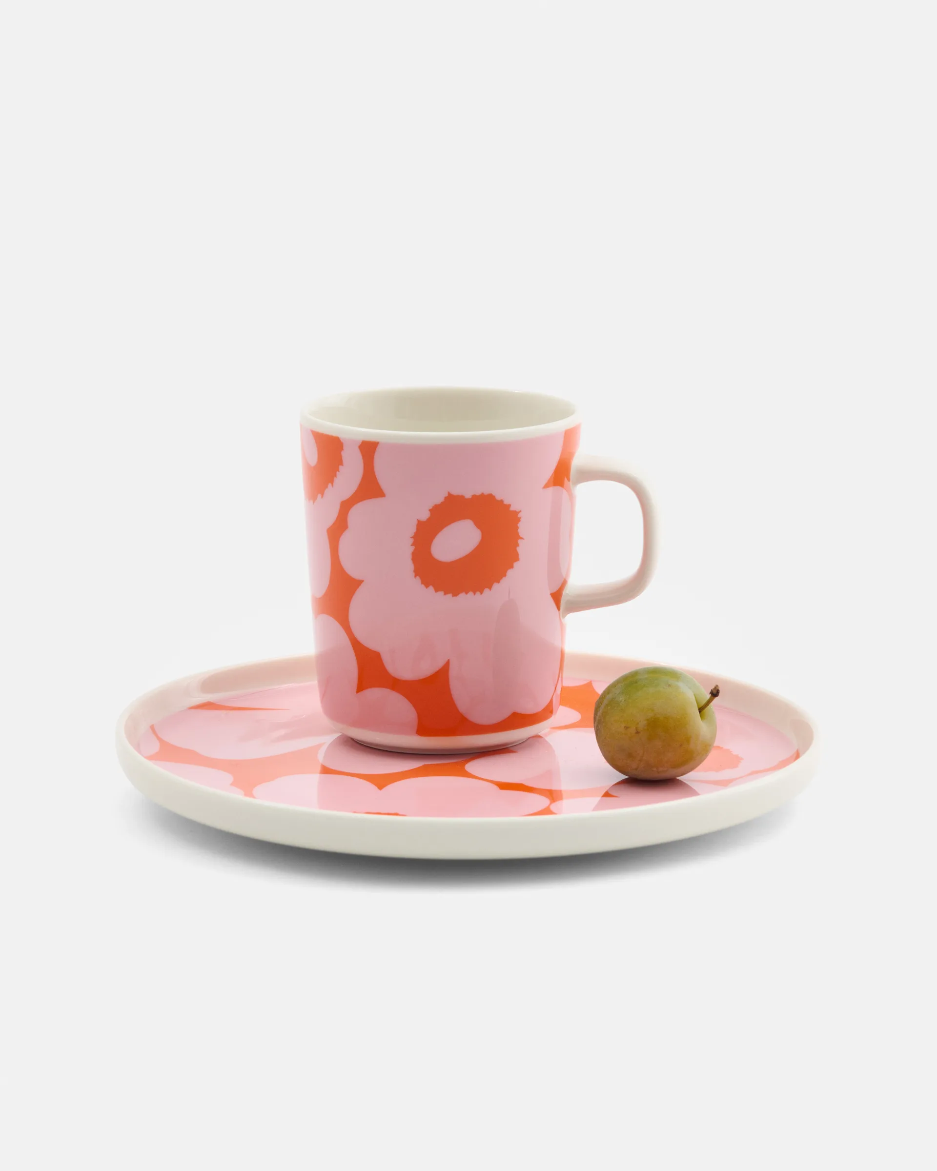 Unikko kopp 25 cl, White-pink-orange Marimekko