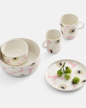 Unikko kopp 40 cl - Off white-pink-sand-charcoal - Marimekko
