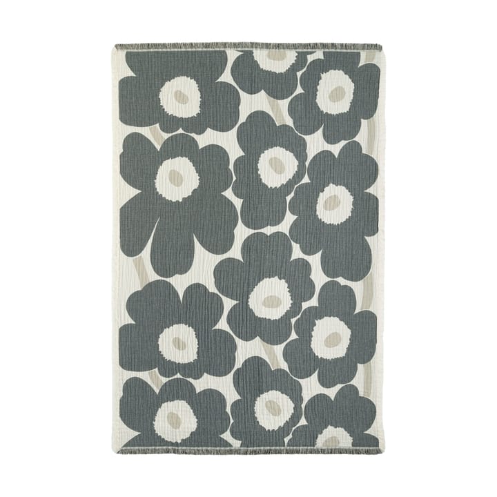 Unikko pledd 150x220 cm - Off white-carcoal-sand - Marimekko
