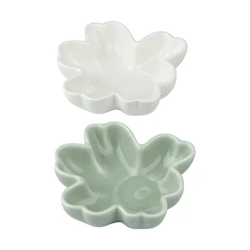 Unikko Shape skål Ø11 cm 2 deler - White-light green - Marimekko