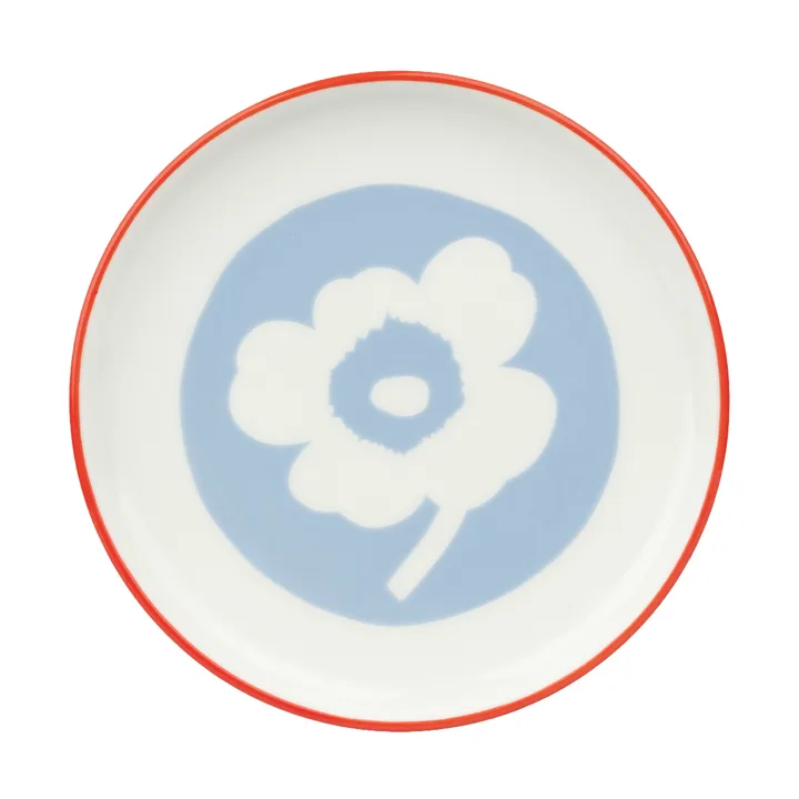 Unikko tallerken Ø13,5 cm - White-light blue-orange red - Marimekko