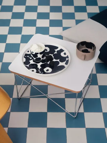 Unikko tallerken Ø 25 - Hvit-mørkeblå - Marimekko