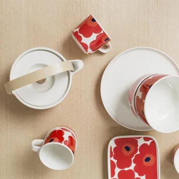 Unikko tekanne 0,7 l - Red-white - Marimekko