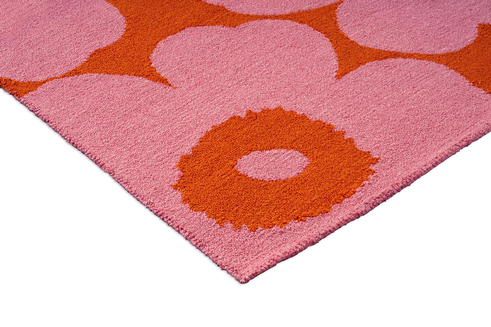 Unikko teppe outdoor, Pink-orange, 140x200 cm Marimekko