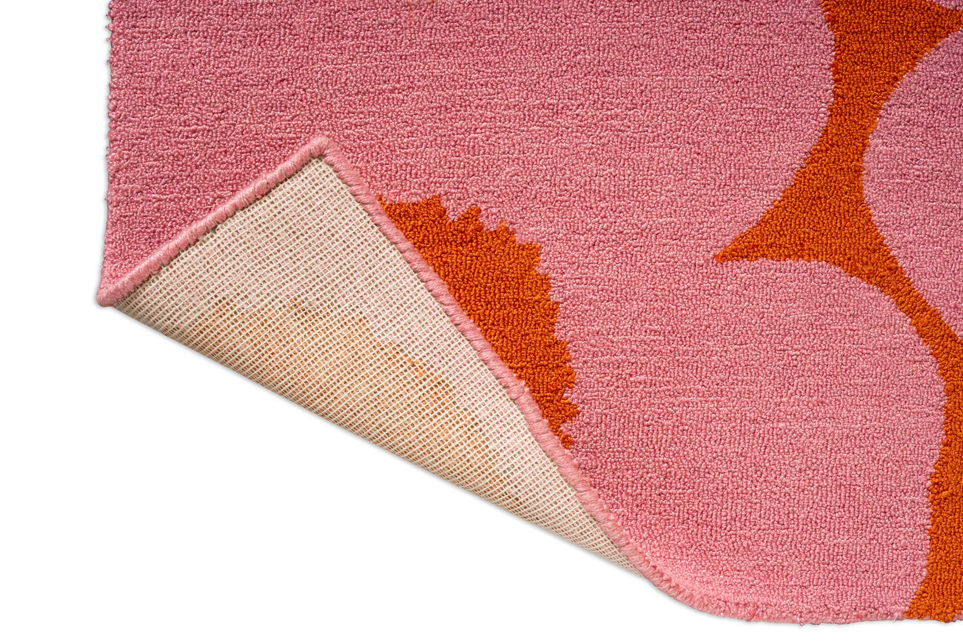 Unikko teppe outdoor, Pink-orange, 200x280 cm Marimekko