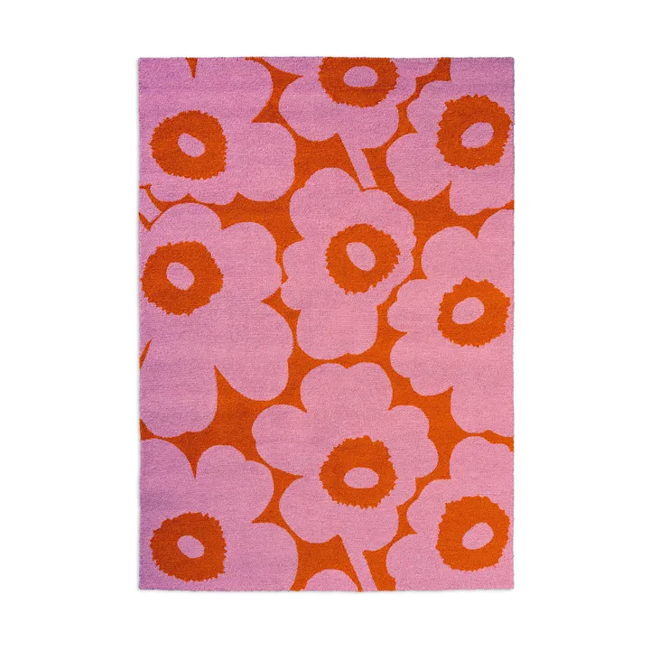 Unikko teppe outdoor - Pink-orange, 250x350 cm - Marimekko