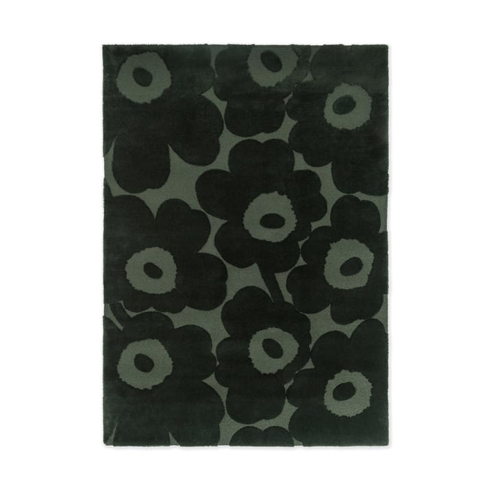 Unikko ullteppe - Dark Green, 140x200 cm - Marimekko