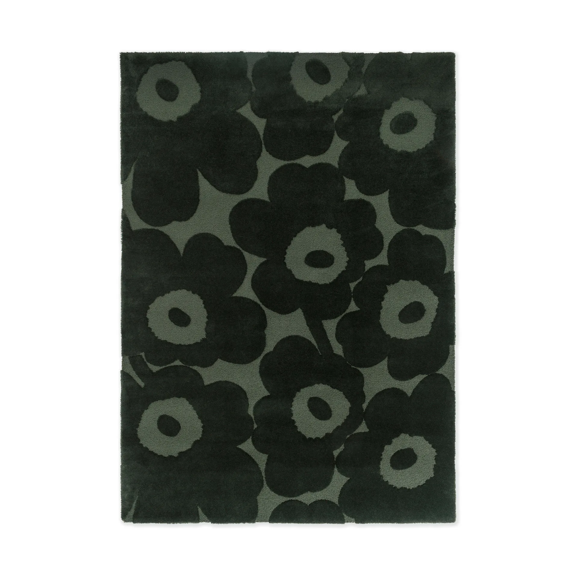 Unikko ullteppe, Dark Green, 170x240 cm Marimekko