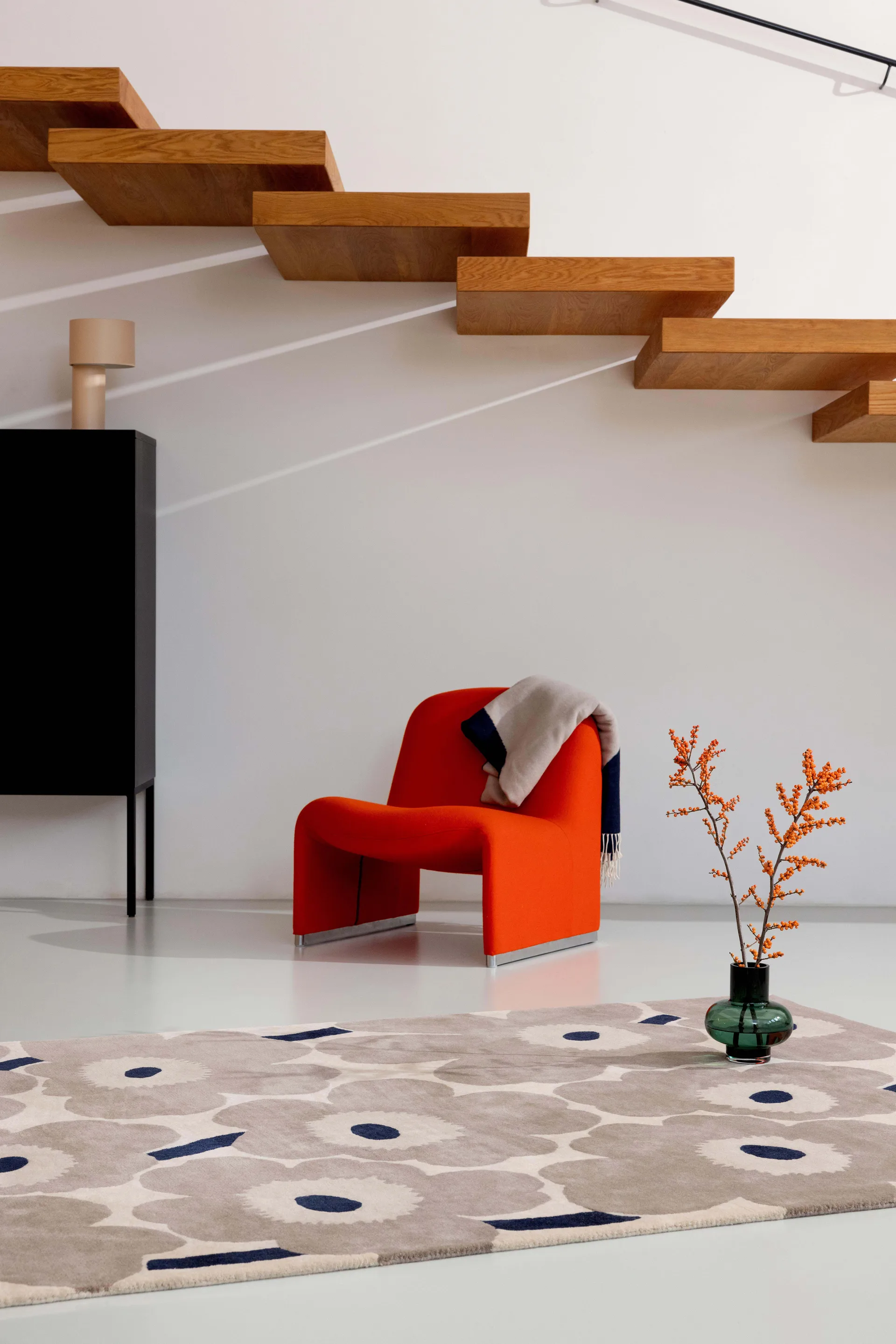 Unikko ullteppe, Greige, 140x200 cm Marimekko