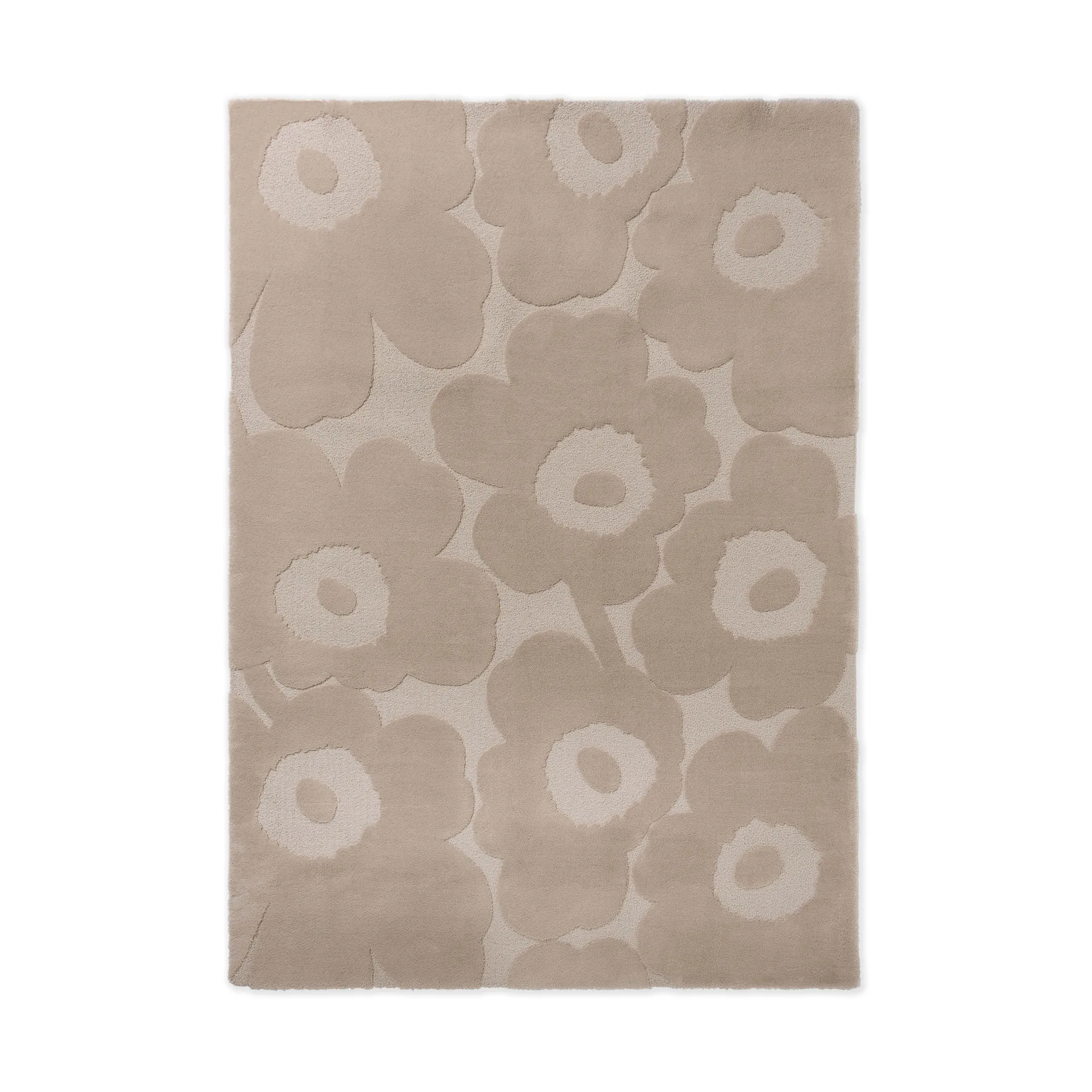 Unikko ullteppe, Light Beige, 200x300 cm Marimekko