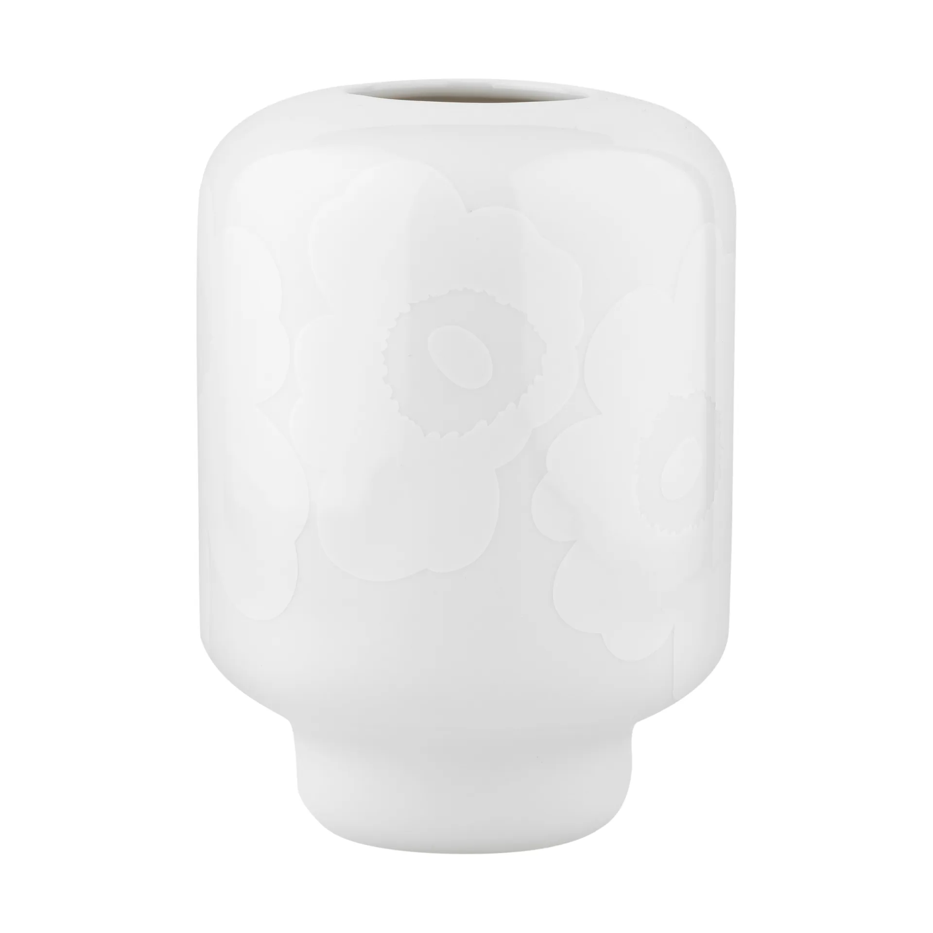 Unikko vase keramikk 18 cm, White Marimekko
