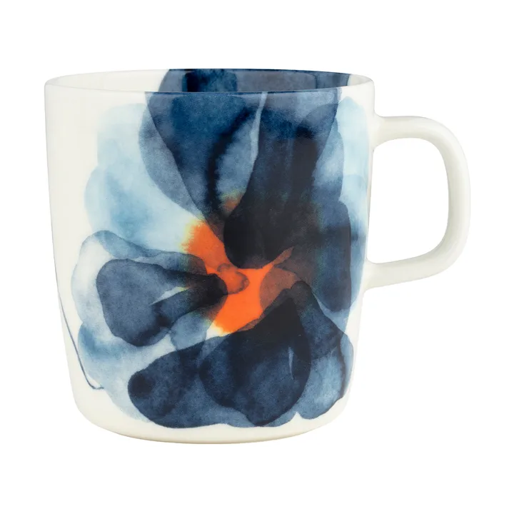Valssi krus 40 cl - White-blue-orange - Marimekko