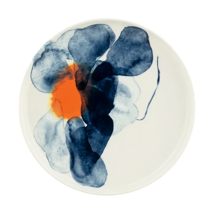 Valssi tallerken - White-blue-orange - Marimekko